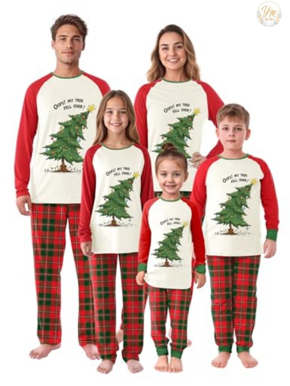 Matching Family Christmas Pajama Set Long Sleeve Holiday Sleepwear Xmas PJs